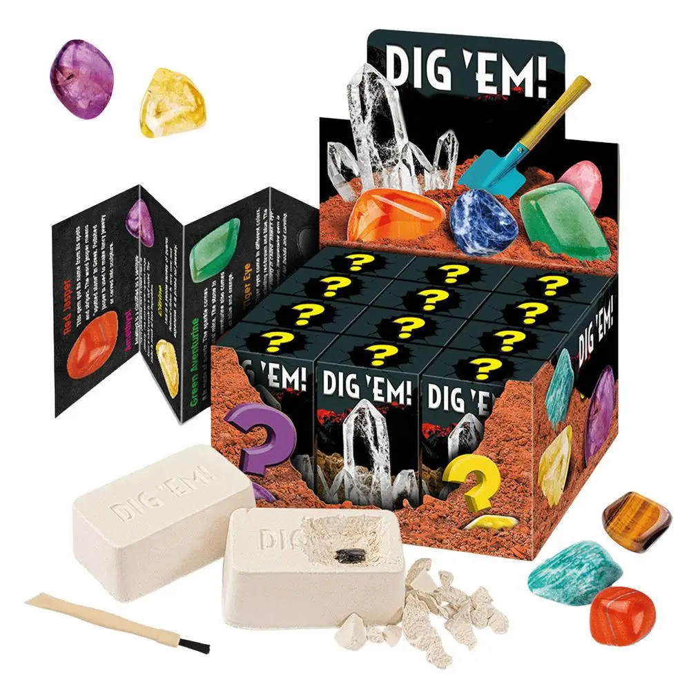

Gemstone Mining Excavation Gem Dig Kit Gemstones And Crystals Educational Toys For Boys Girls