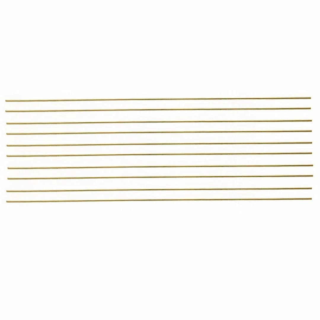 Латунные стержни длиной 250 мм 10 шт. прутки для ремонта пайки долговечные