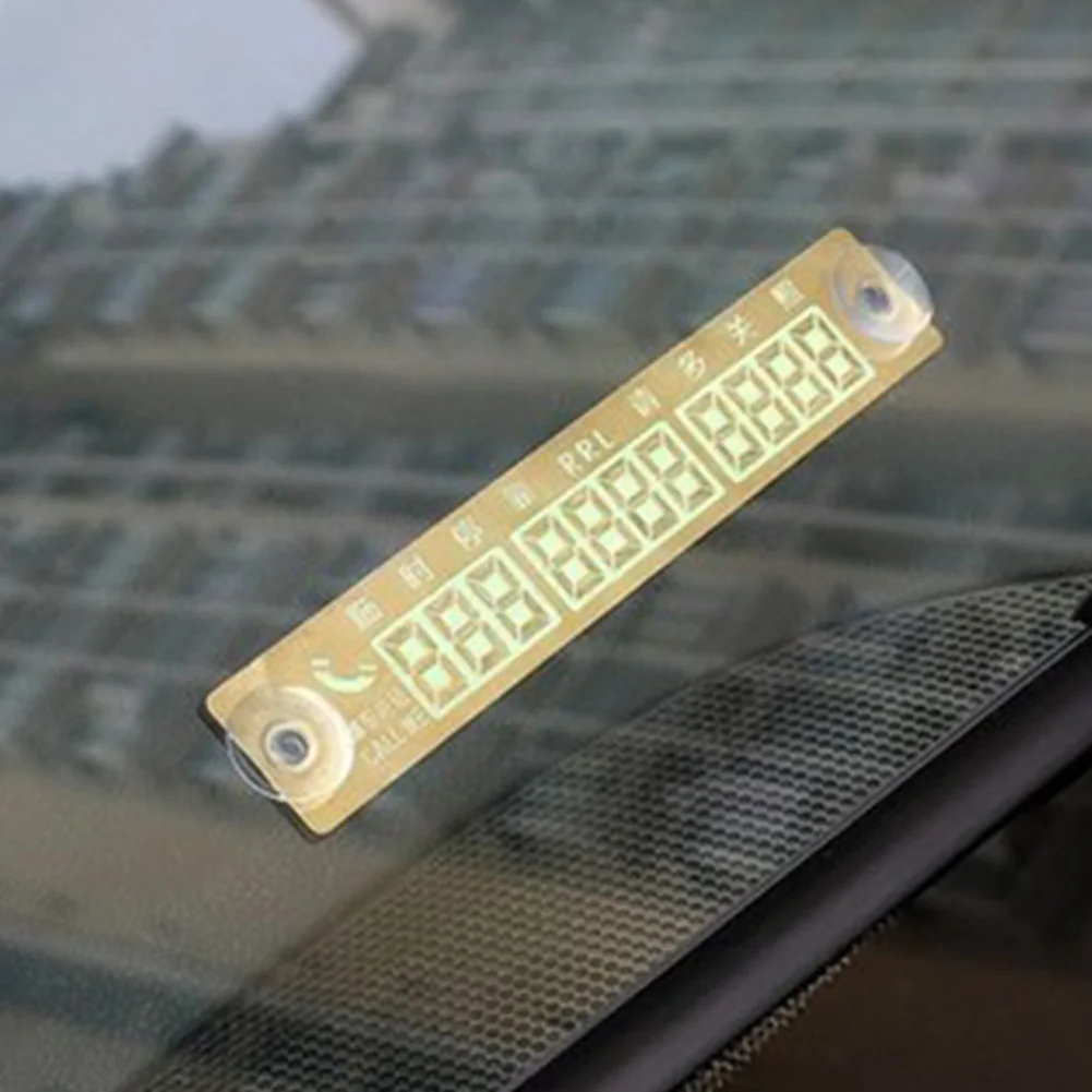 

Auto Easy Install Luminous Night Lighting Ultra Bright Practical Phone Number Suction Notification Metal Parking Sign