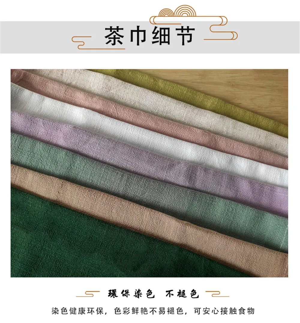 

4 / PCS NEW plain cotton linen cloth art home kitchen napkin meal mat tea towel kitchen towel 40 * 40cm