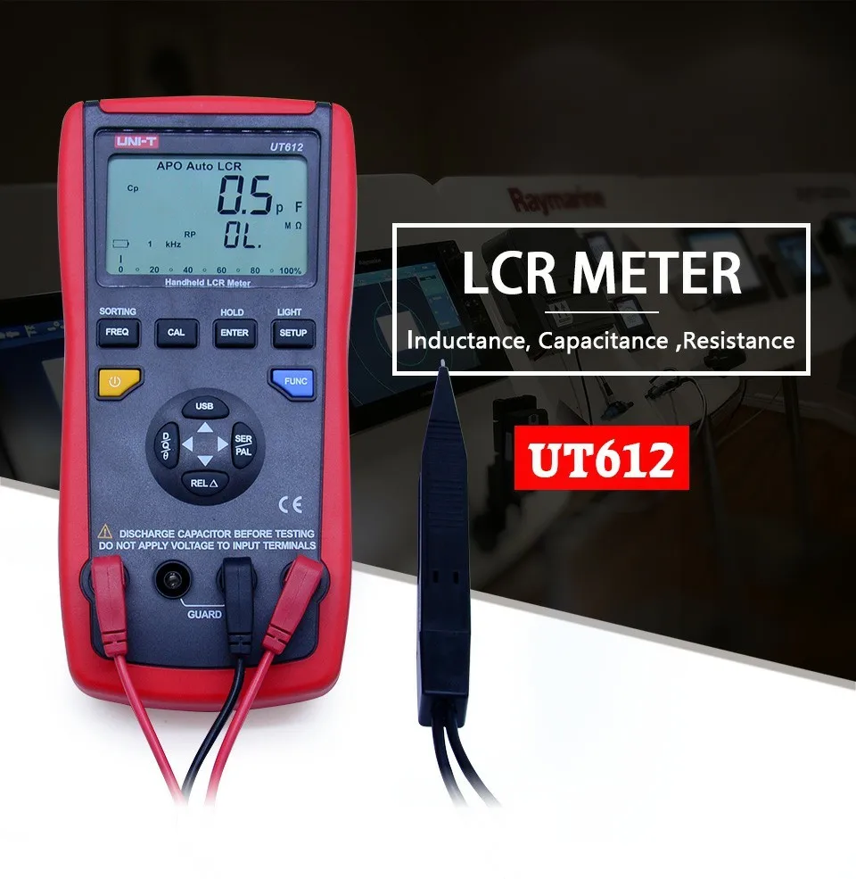 UNI-T UT612 USB интерфейс 20000 отсчетов частота индуктивности Тест отклонение коэффициент измерения LCR метров с коробкой