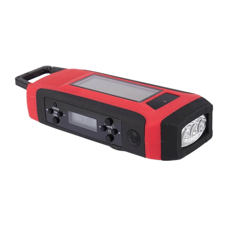 Аварийный Солнечный ручной фонарик Электрический фонарь Динамо Яркий 3