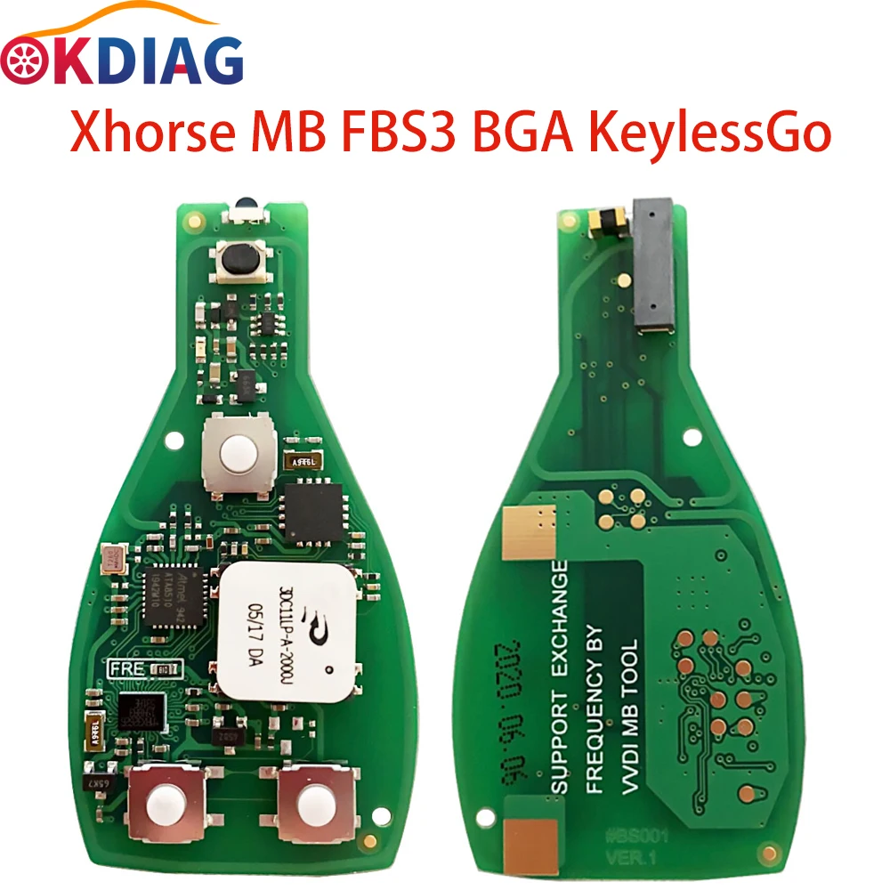 Xhorse MB FBS3 BGA KeylessGo Key 315/433MHZ for MB W204 W207 W212 W164 W166 W221 For VVDI MB TOOL MAX Programmer