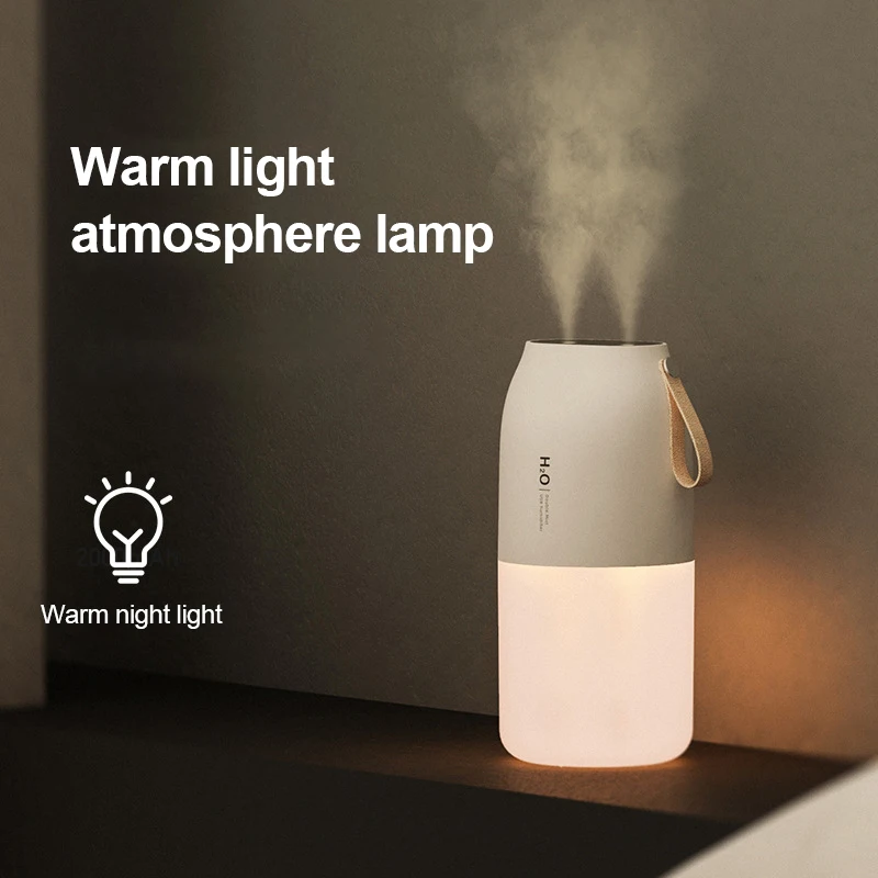 

Colorful Night Light Sprayer Dual Spray Humidifier Nano Fine Mist Noiseless Atomizer Desktop Air Moisturizing Fogging Humidifier