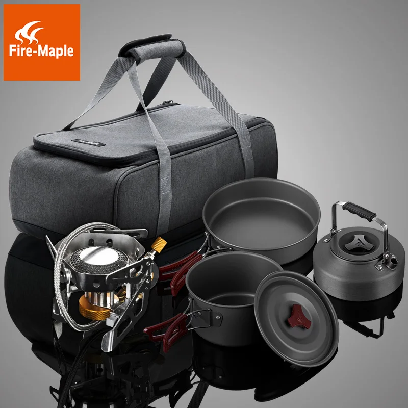 Harga Set Panci Masak Portabel Perjalanan Berkemah Peralatan Masak Modern Antilengket Logam Ramah Lingkungan Peralatan Dapur Kochgeschirr EB5TZ