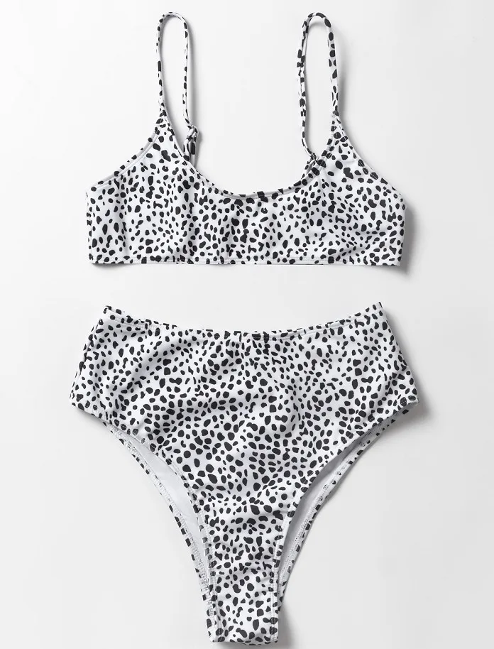 Пуш-ап бикини 2021 сексуальный купальник для женщин с блестками и черными пятнами