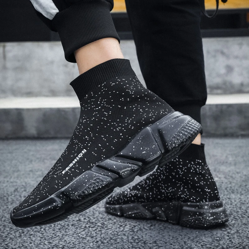 Новые модные кроссовки Gypsophila без шнуровки для женщин и мужчин размера плюс носки