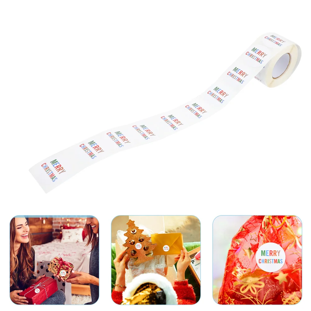 

1 рулон, самоклеящиеся рождественские ярлыки