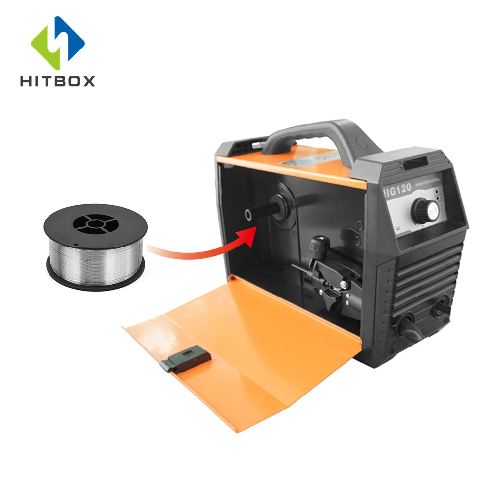 HITBOX углеродистая сталь Сварочная проволока порошковая проволока 0,8 мм сварочная проволока 1 рулон MIG сварочный аппарат аксессуары MIG проволока