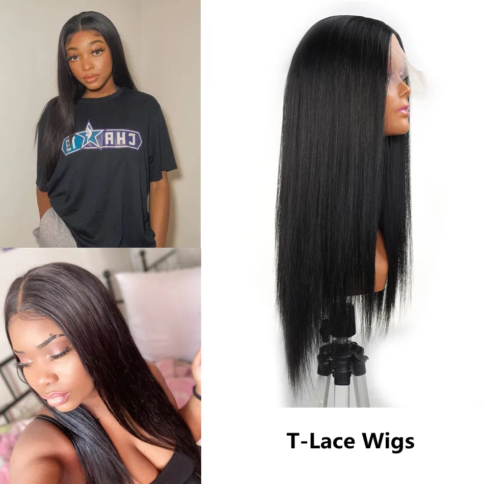 

Synthetic T-Part Lace Wigs Long Straight Wig Cosplay Wigs For Women Synthetic Lace Front Wig Middle Part Hair Wigs Free Shipping