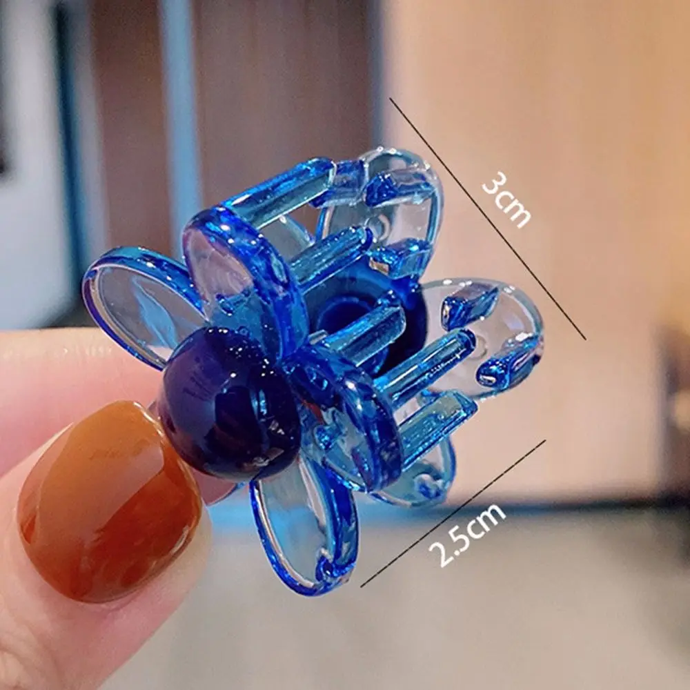 

Korean Sweet Flower Baby Girls Hair Claw Clips for Women Girls Transparent Hair Claw Crab Hairpins Bohemian HairAccessories Gift