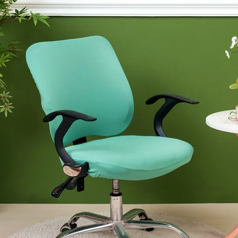 

1pc Office Computer Chair Covers Elastic Stretch Computer Arm Chair Covers Anti-dust Universal Solid Seat Cover Cushion