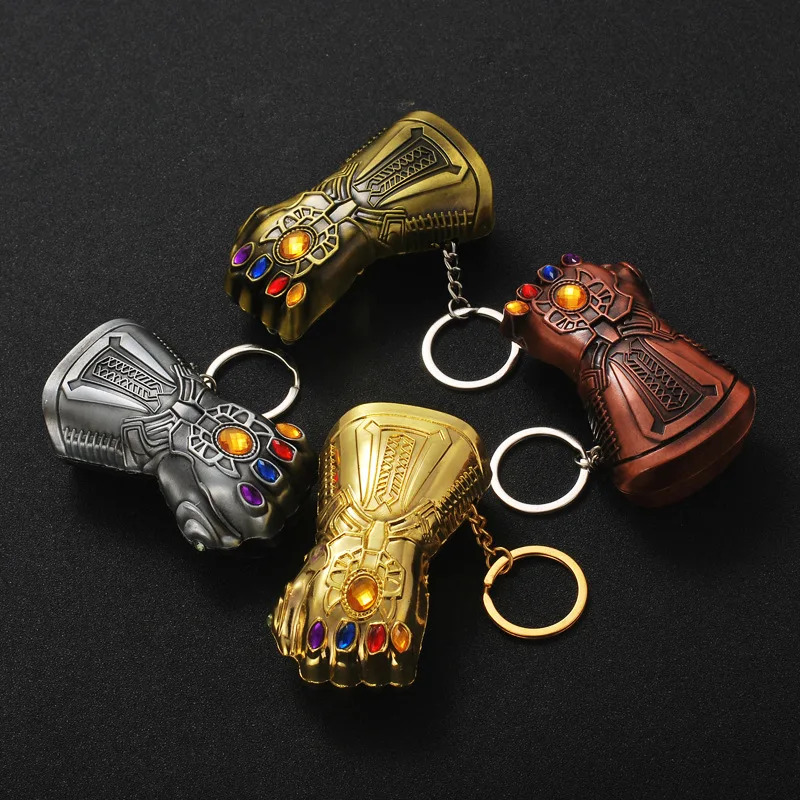 

Disney Marvel Legends Avengers Key Chain Hot Selling Thanos Keychain Fist Creative Wholesale Metal Keyring