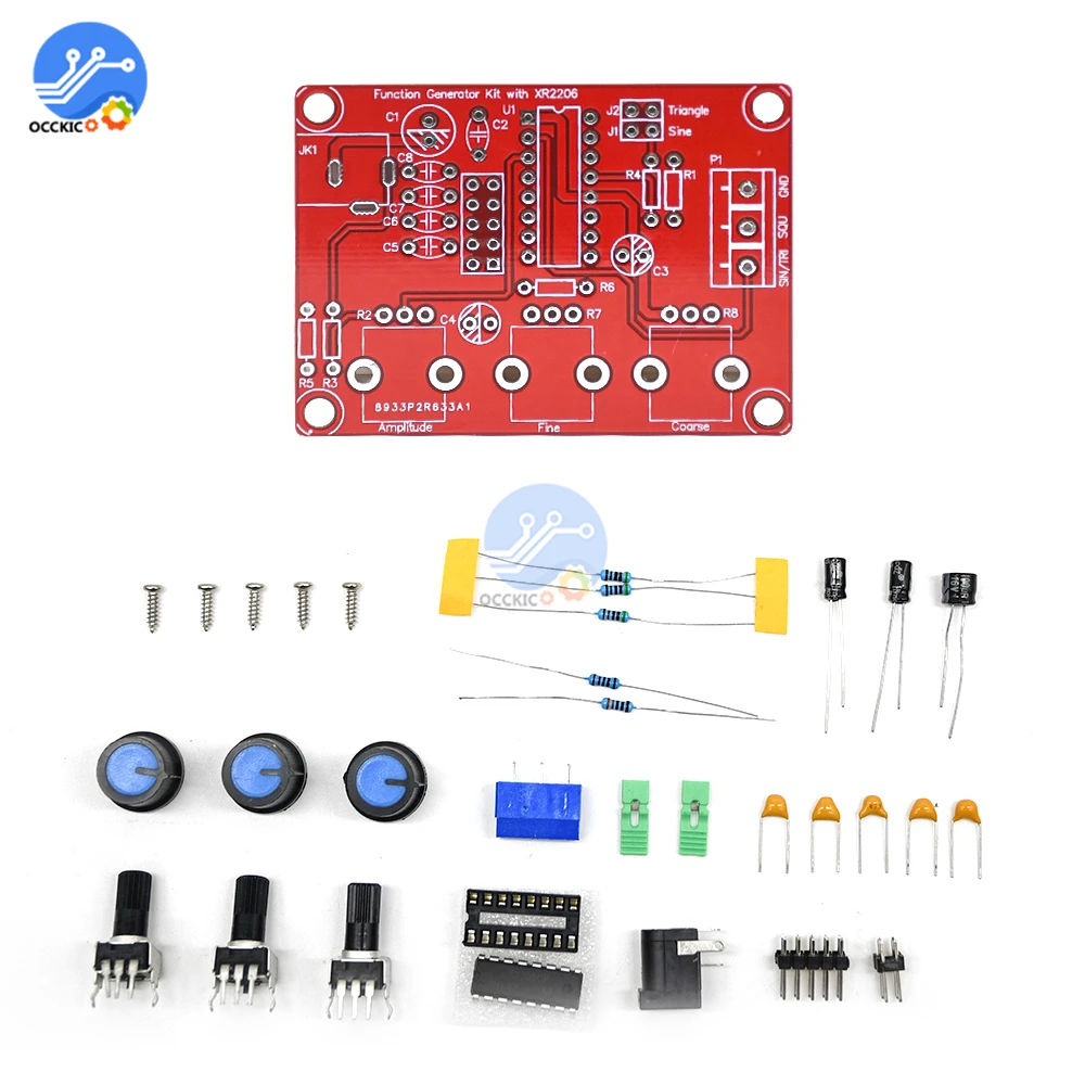 Генератор сигналов XR2206 комплект сделай сам выход треугольной квадратной волны 1