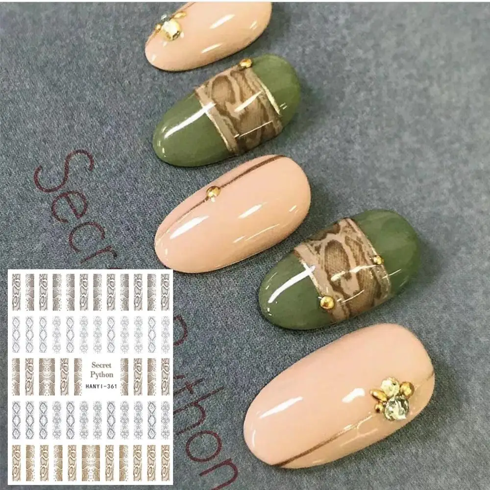 CA-365 волновой пленки вид стикеры 3D на ногти Nail Art Наклейка шаблон инструмент для ногтевого дизайна украшения