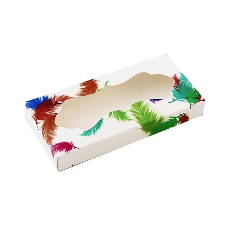 4 шт. коробка для хранения ресниц картонная бумажная упаковочная 25 мм длинных