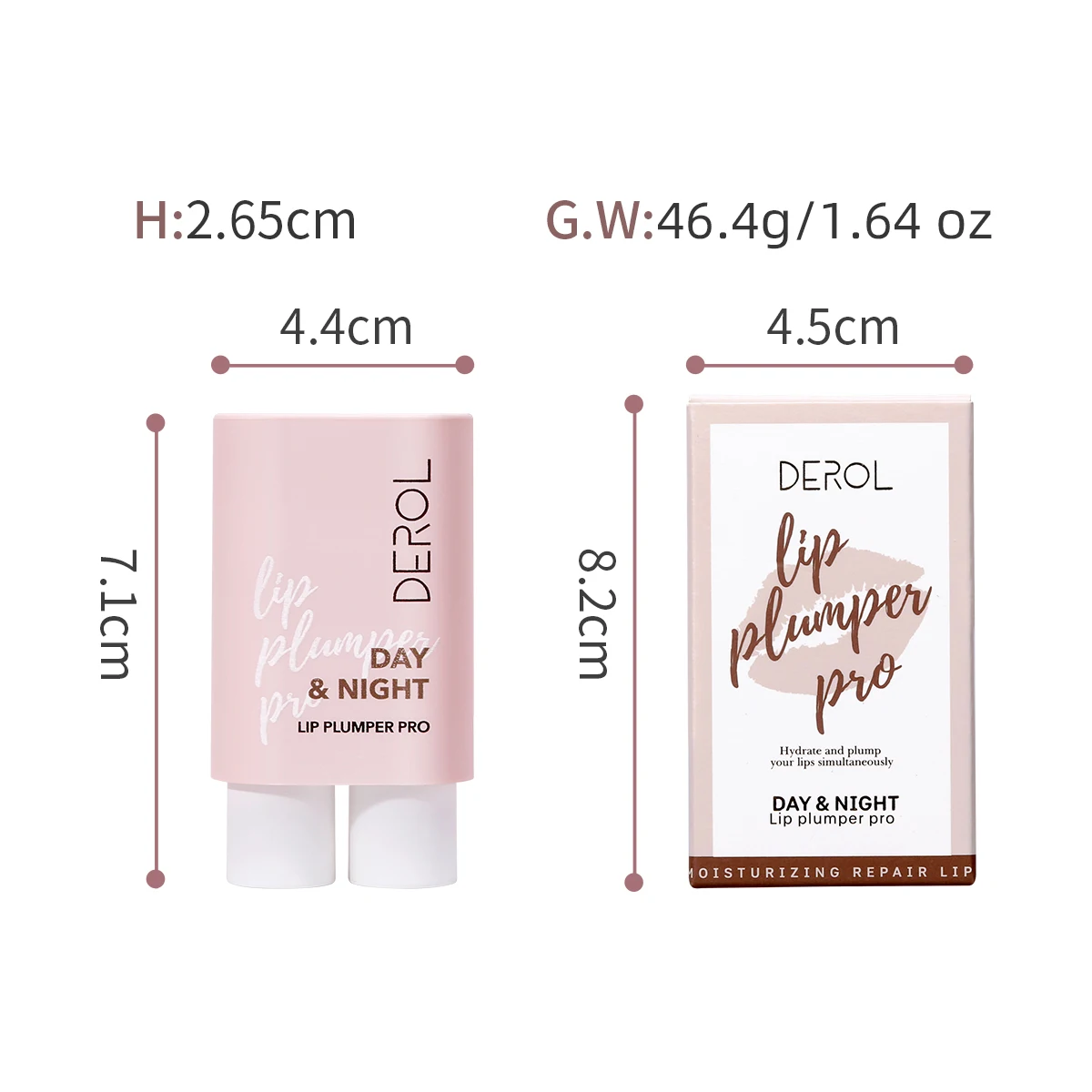 

2Pcs/Set Day Night Lips Enhancer Serum Gloss And Moisturizing Nourishing Sexy Lip Care Plumping Liquid Anti-Drying Makeup Tools
