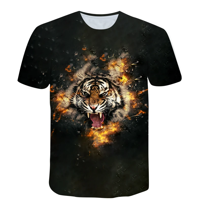 

3d Printing Mode Mannen En Vrouwen Zomer T-shirt Casual O-hals Losse Herenkleding Ademende Hip-hop T-shirt Voor Mannen