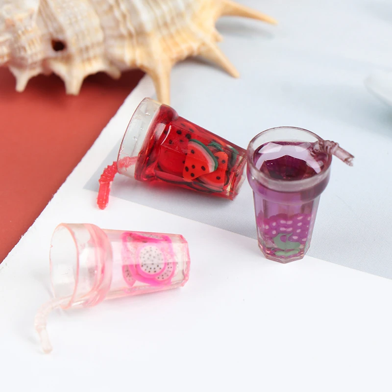 

Миниатюрная игрушка для кукольного домика, 1 шт., 1/12, фрукты из смолы бутылок