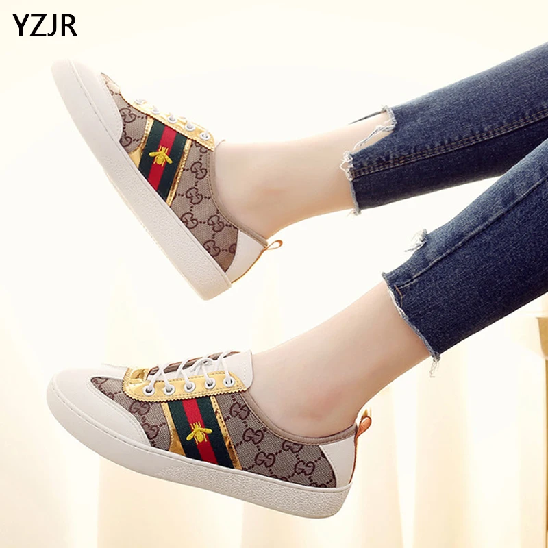 YZJR Бесплатная доставка маленькие белые туфли для женщин с подошвой из