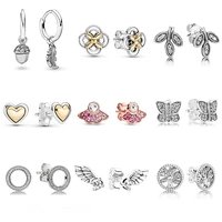 2021 brace code new womens earrings for women fashion jewelry geometric crystal heart stud fine earrings
