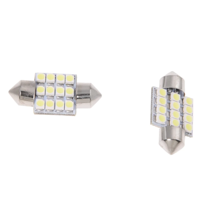 10 Order Bulbs torpedo Lights 12 LED SMD White 31MM | Автомобили и мотоциклы