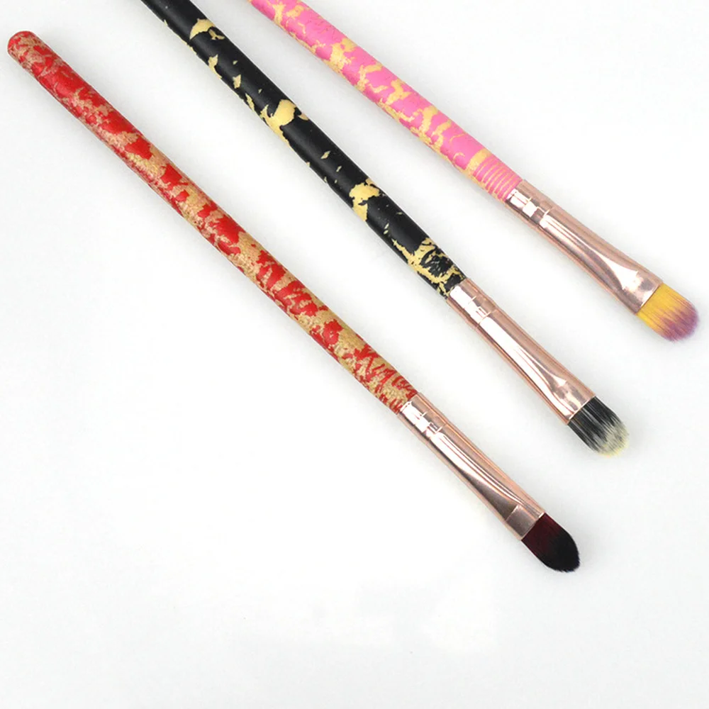 3 Цвета Профессиональные кисти для Макияжа Теней Сияющие пигментные блестящие