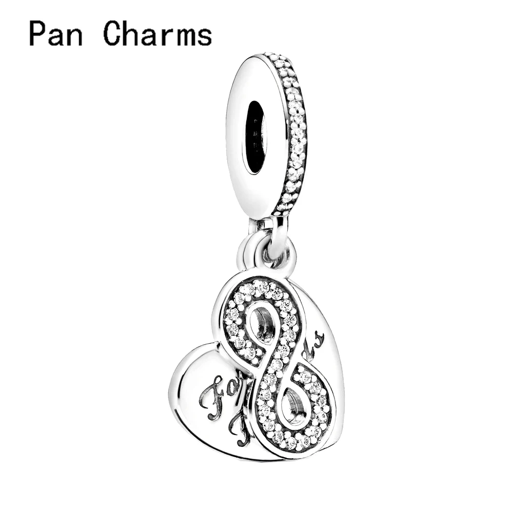 

Forever Friends Dangle Charm 30% Silver Heart Pendant Bead Fit Original Bracelet Necklace Fashion Jewelry Making