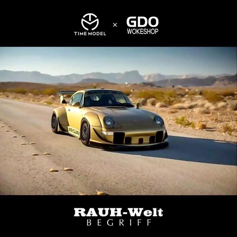Модель времени x GDO мастерская 1:64 RWB 993 черный остров выпадающая литая модель