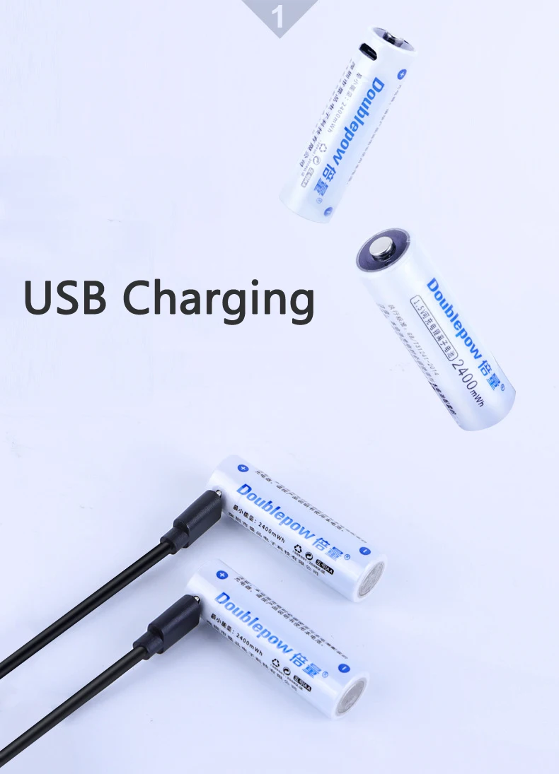 1 шт 1,5 V 1000mWh AAA 2400mWh AA Аккумуляторная батарея usb зарядка литий-ионная аккумуляторная батарея для камеры игрушка-фонарик батарея