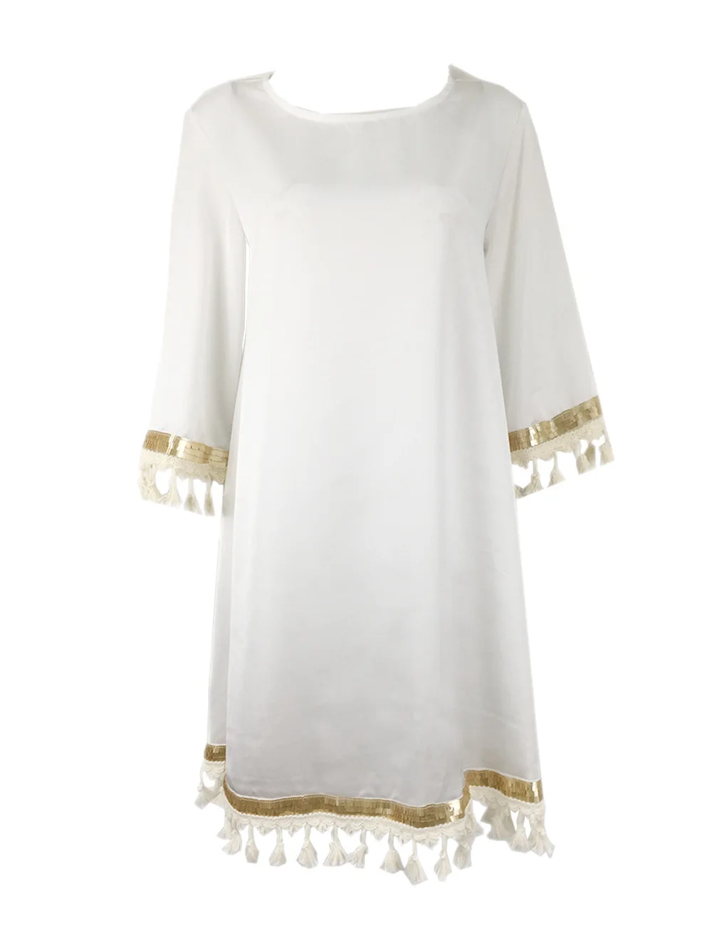 Round Neck 3/4 Sleeve Plus Size Cocktail Dress For Party Loose Women Vestidos De Coctel Cortos Elegantes 2019 | Свадьбы и торжества