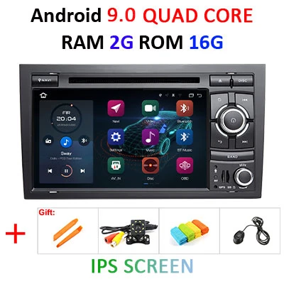 DSP ips 4G 64G 8 CORE 2 Din Android 9 Автомобильный мультимедийный dvd-плеер gps для Audi A4/S4/RS4/B6/B7/SEAT/Exeo автомобильный Радио стерео DVR obd2 - Цвет: 2G 16G IPS