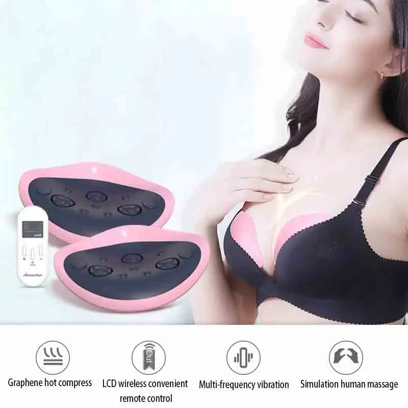New Vibration Massage Breast Enhancement Device Chest and Breast Massager Electric Wireless Micro-Current Massage Device Home