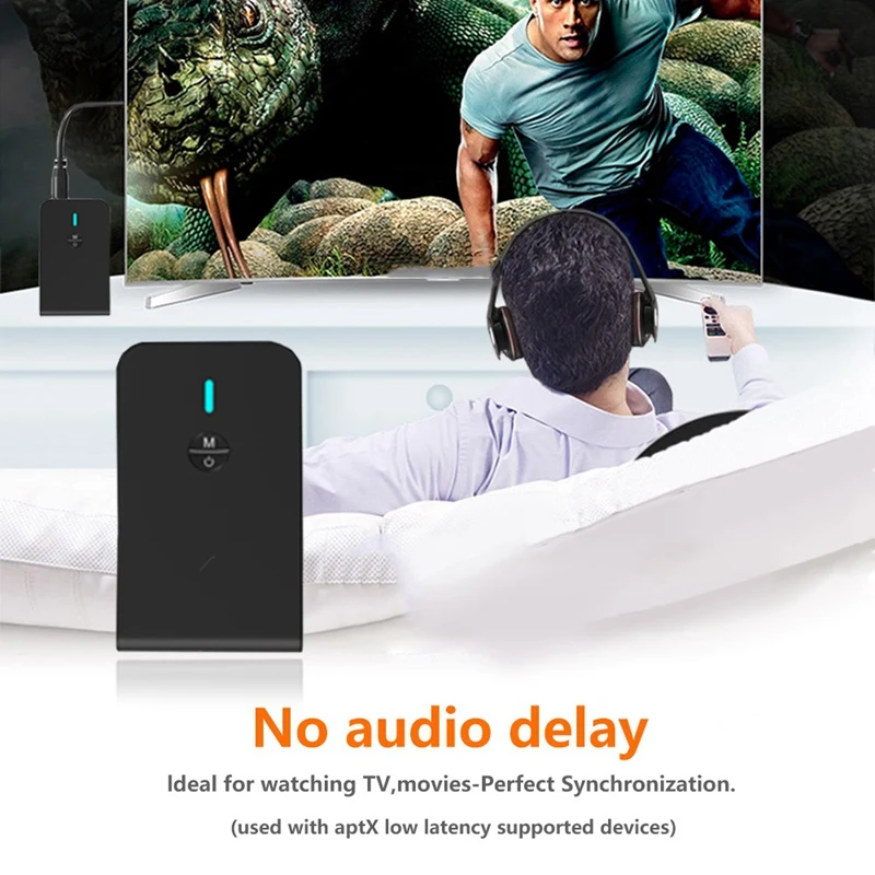 

Bluetooth 5.0 Receiver Transmitter 2 in 1 Bluetooth Dongle Wireless Adapter 3.5mm AUX Jack Music Stereo for Car Kit TV PC