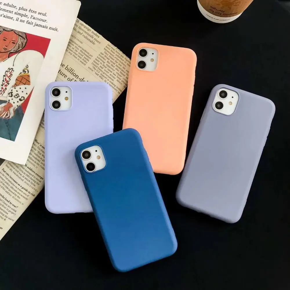 Цветные Чехлы Macron для iPhone 11 Pro X Xr Xs Max мягкий жидкий ТПУ резиновый чехол телефона 6