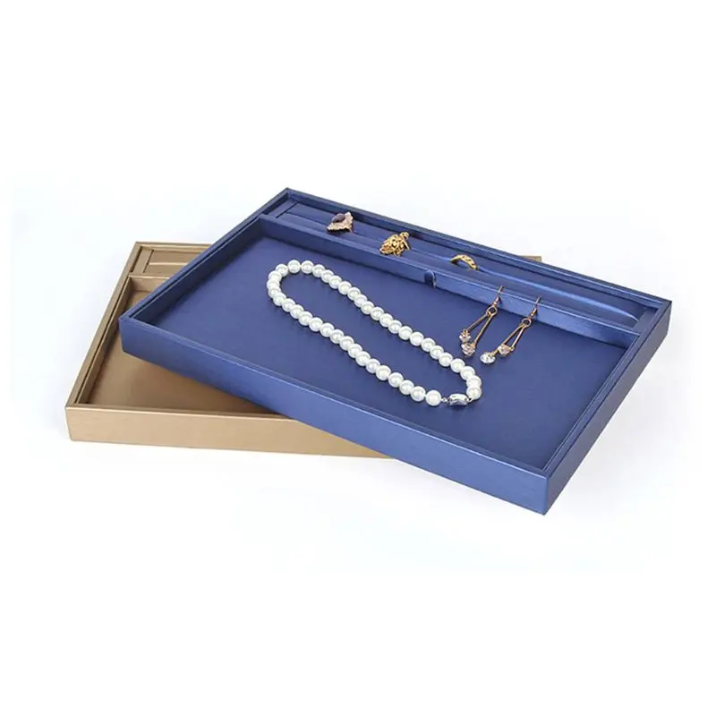 

PU Jewelry Tray Drawer Organizer Stackable Jewelry Accessary Tray Display Shop Counter Showcase Gifts for Girls Women