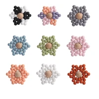 9 colors bpa free six pointed star silicone teethers 1pcs baby teether molar toys food grade silicone child care oral toys gift