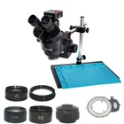 Микроскоп V8, 38MP, HDMI, цифровая USB-камера 2K, 3.5X-90X, Тринокулярный, симуль-фокальный, стерео микроскоп, печатная плата, проверка телефона