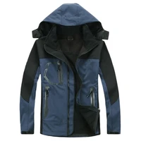 hiking jackets men windproof waterproof breathable hooded softshell coats outdoor camping climbing trekking sports windbreaker