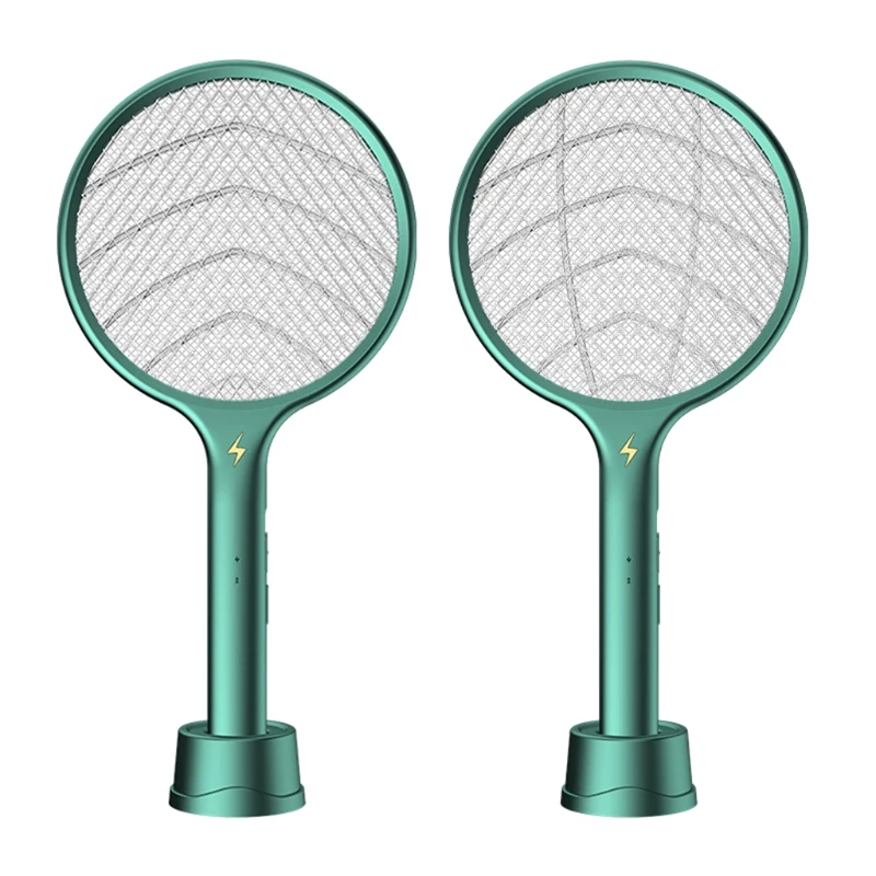 

Outdoor Electric Fly Swatter Rechargeable Mosquito Killer Racket for Home Bedroom Kitchen Office Backyard Patio