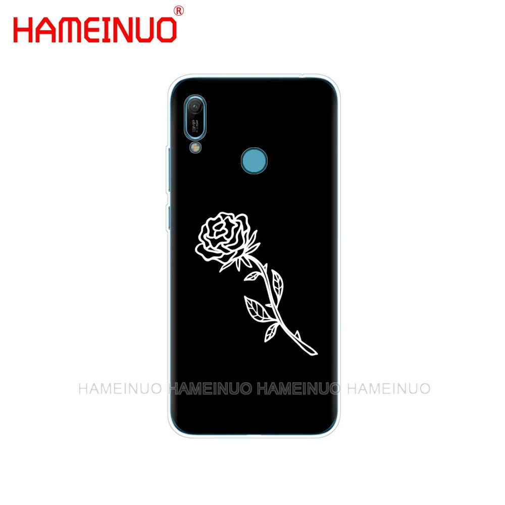 Силиконовый чехол для huawei Y5 Y6 Y7 Y9 PRO PRIME honor 8s 8a 20 LITE PRO 10i view 20 V20 Love Heart Flower Rose Girl