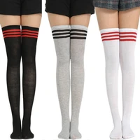 women stockings sexy socks striped thigh high warm stockings for winter girls skirt bottoming base knee high socks fashion 2020