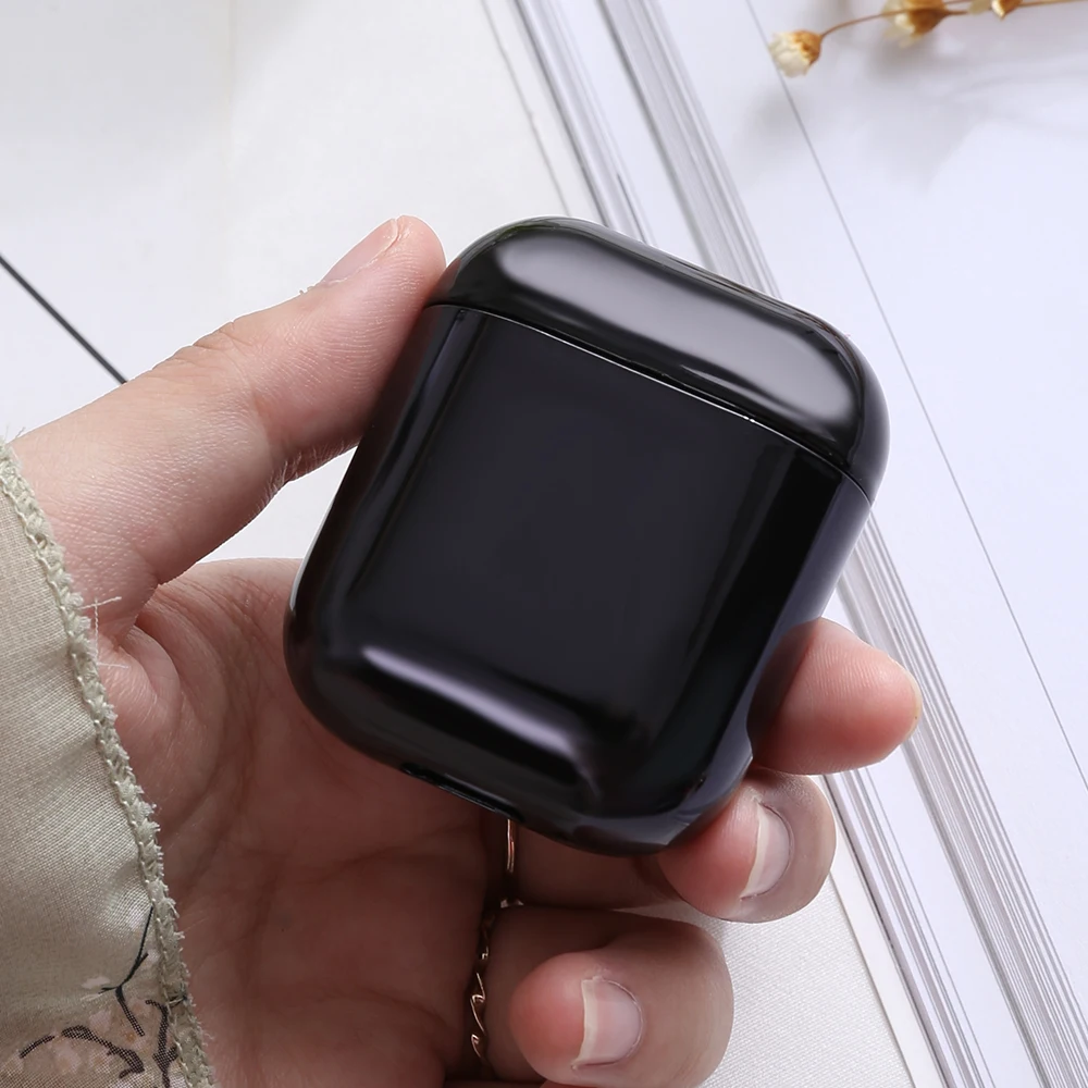 С гальваническим покрытием Жесткий Корпус для наушников оболочка для Apple Airpods защитный чехол роскошный золотой ящик все новые анти-осенние Чехлы для airpods 2