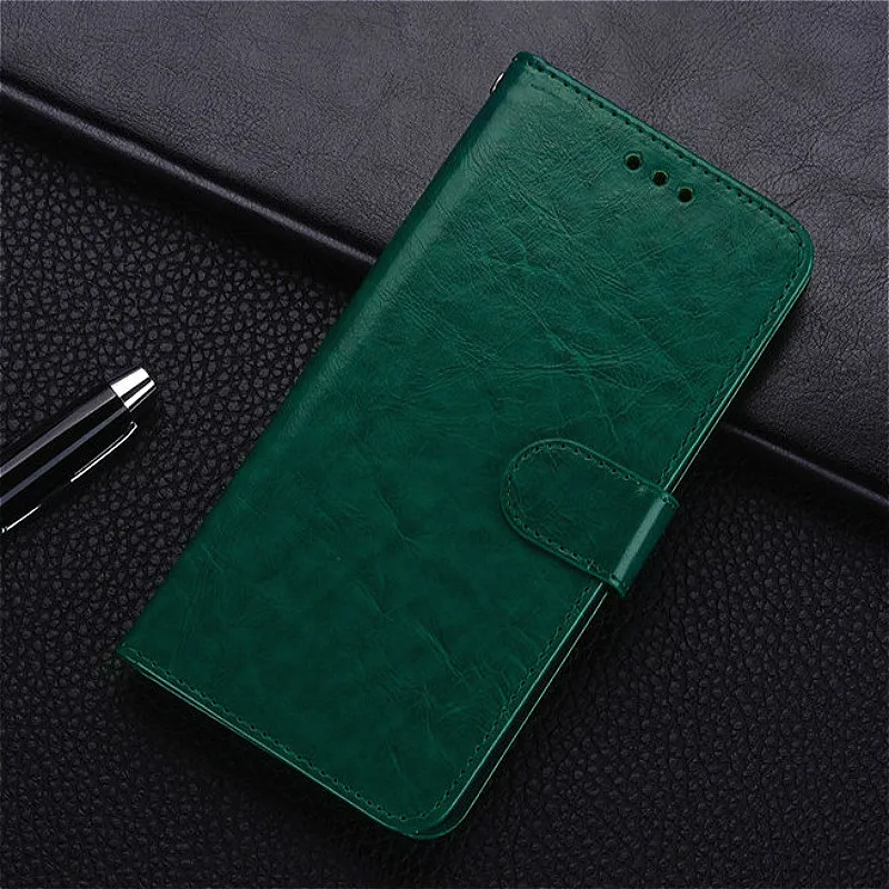 Dark Green Huawei Honor 7C 5,7 AUM-L41 чехол с отделением для карт Кожаный флип-чехол для Honor 7C Pro 5,99 LND-L29 флип-чехол - Цвет: Dark Green