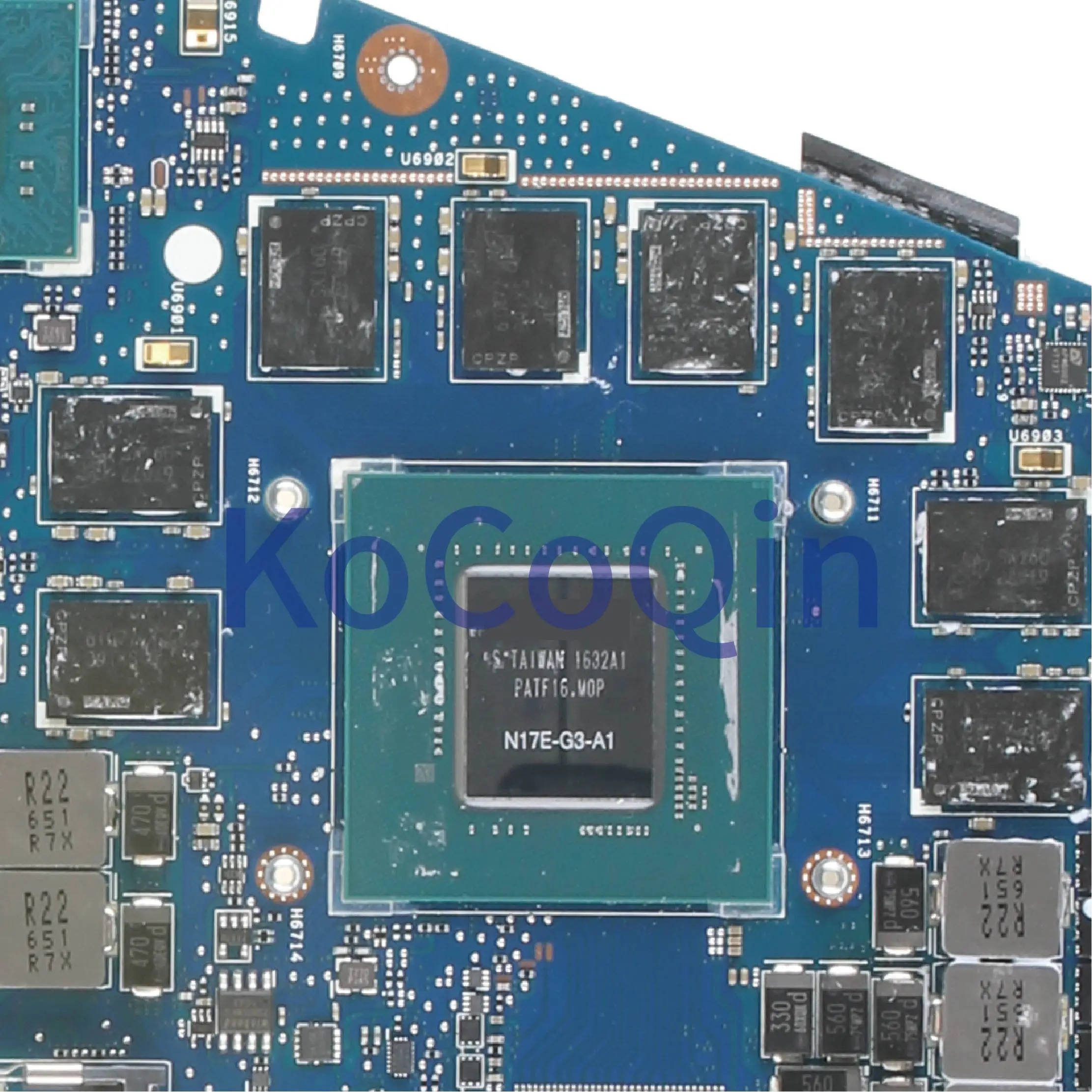 KoCoQin материнская плата для ноутбука ASUS GX501VIK I7-7700HQ GTX1080 REV: 2 0 SR32Q N17E-G3-A1 тестирование