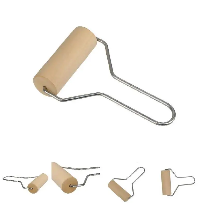 

Wood Clay Roller Pottery Rolling Pin Modelling Tool Stainless Steel Handle Ceramic Arcilla Polimérica Polymer Clay Tools