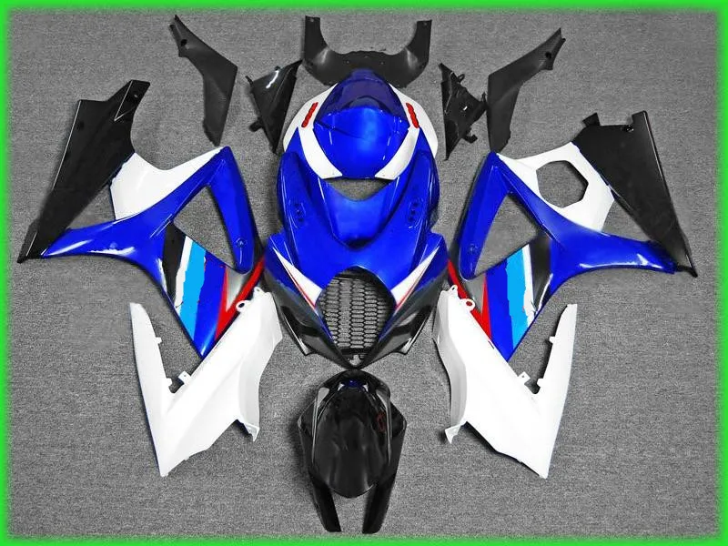 Комплект обтекателей для мотоцикла GSXR1000 K7 07 08 GSXR 1000 2007 gsxr1000 белая фотолампа +