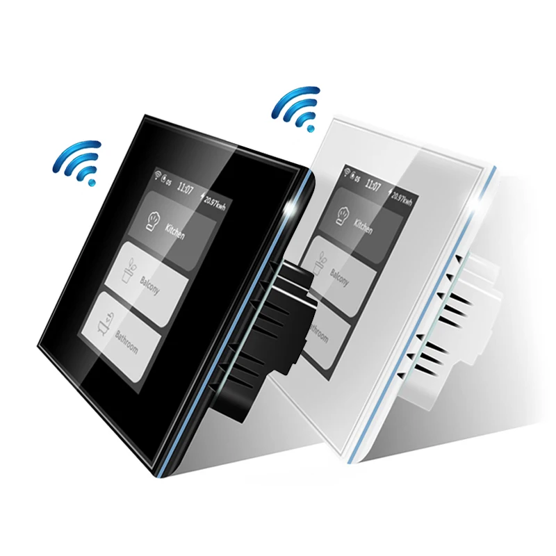 Умный настенный выключатель с Wi-Fi и ЖК-дисплеем 110-220 В | Электроника