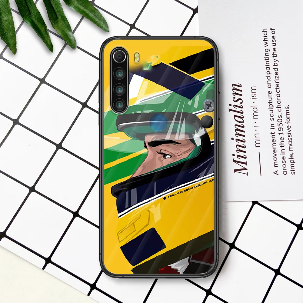 

Ayrton Senna F1 Phone Case For Xiaomi Redmi Note 7 8 8T 9 9S 4X 7 7A 9A K30 Pro Ultra black Funda Pretty Cell Trend Back 3D Etui