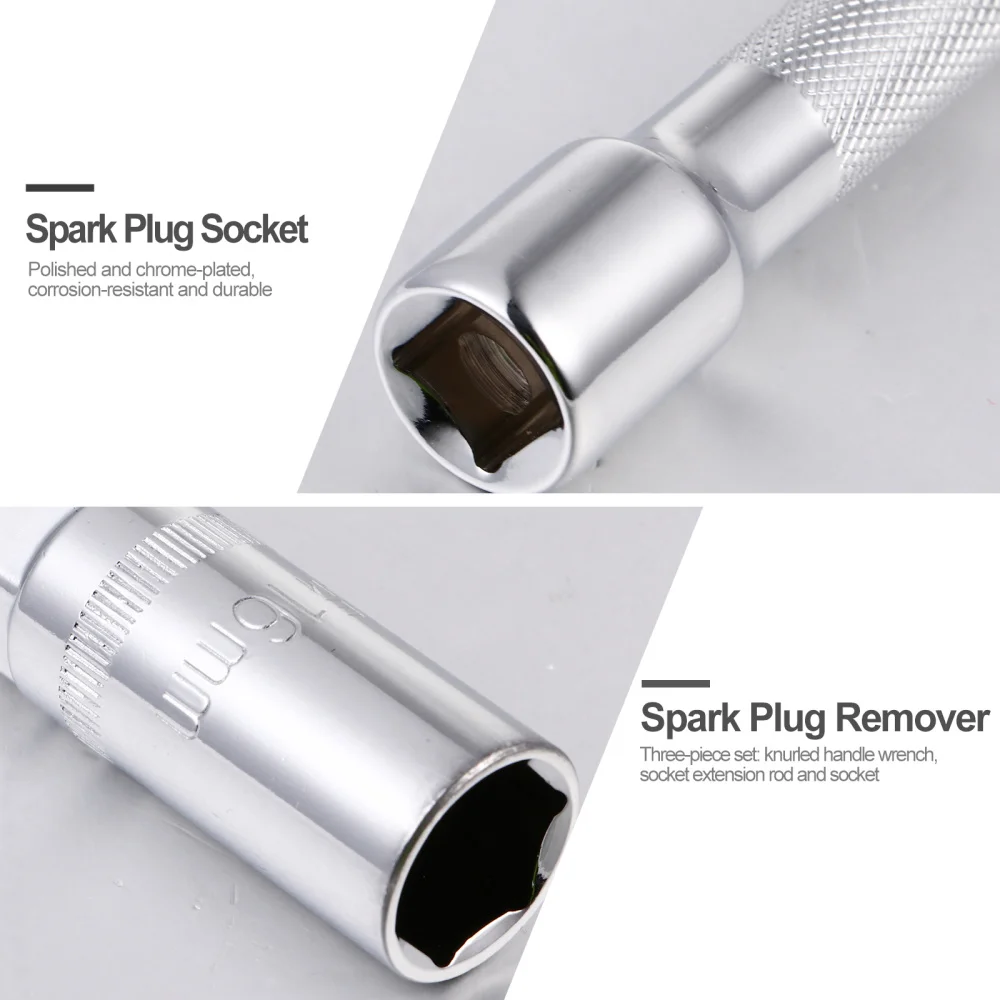 

1 Set 14mm Spark Plug Socket Ignition Spark Plug Spanner Installer Remover Tool